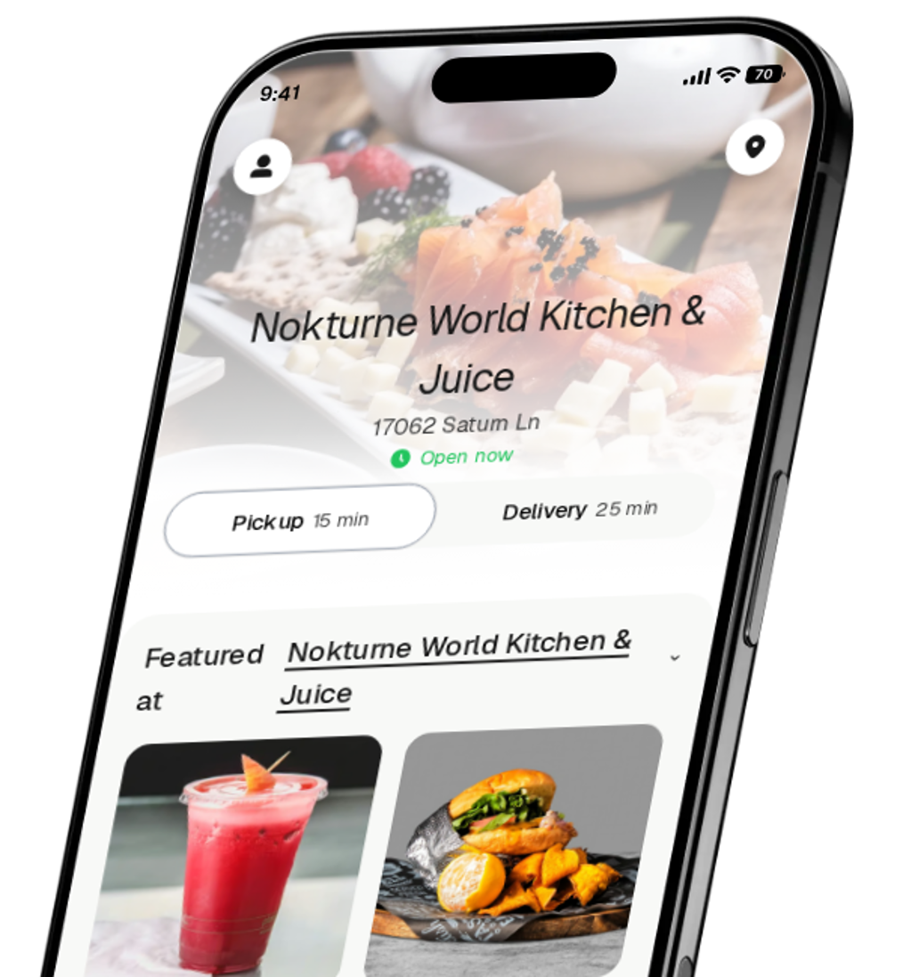 Nokturne World Kitchen & Juice app preview