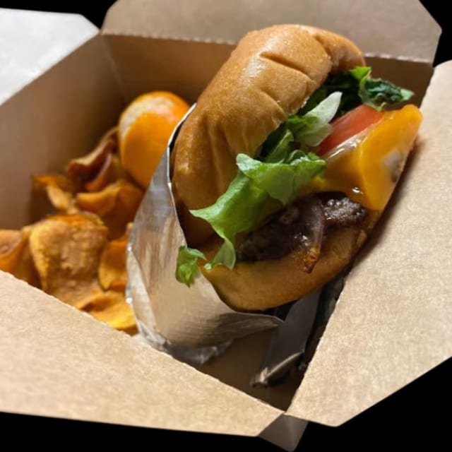 Fried Onion Smash Burger.