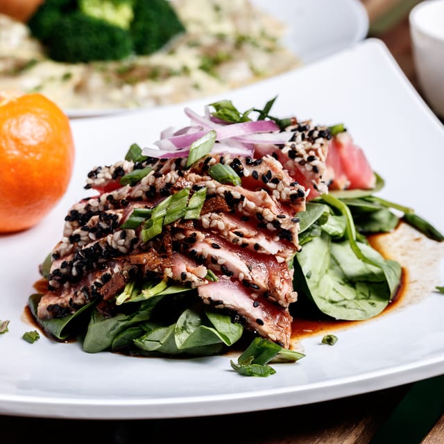 Tuna Sashimi Salad.