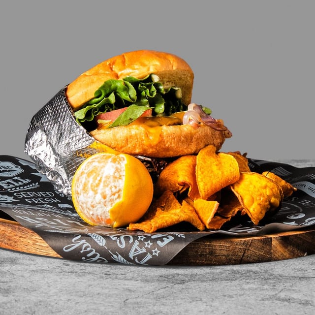 Fried Onion Smash Burger.