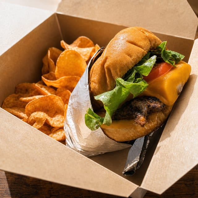 Fried Onion Smash Burger.