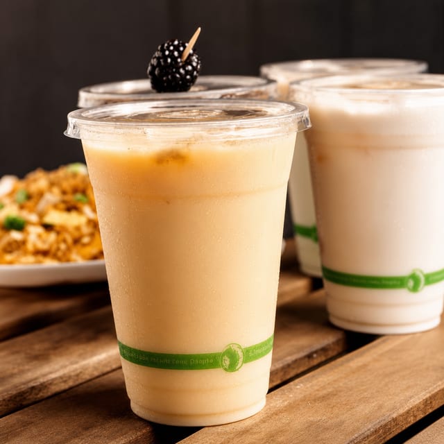 Mango - Strawberry Lassi.