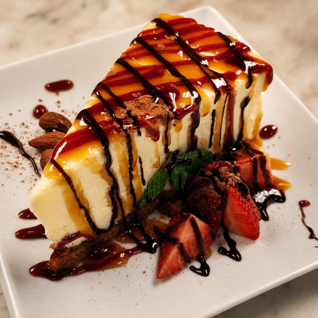 NY Style cheesecake.